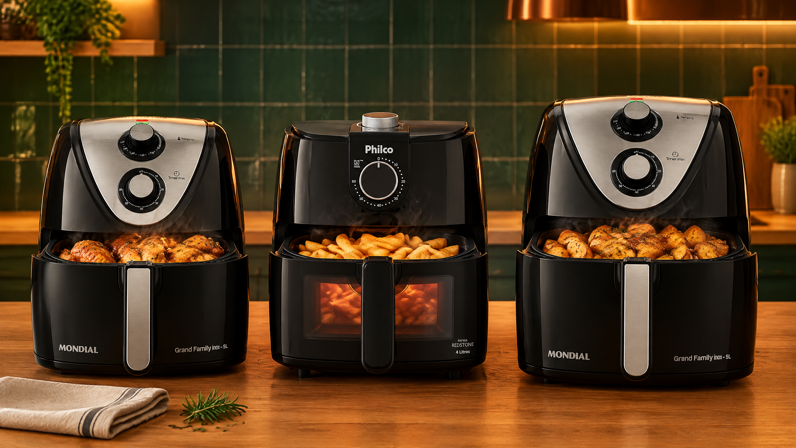 melhor air fryer 4l e 5l 2026 comparativo