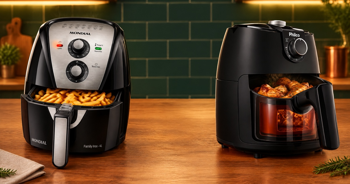 air fryer mondial ou philco comparativo 2026